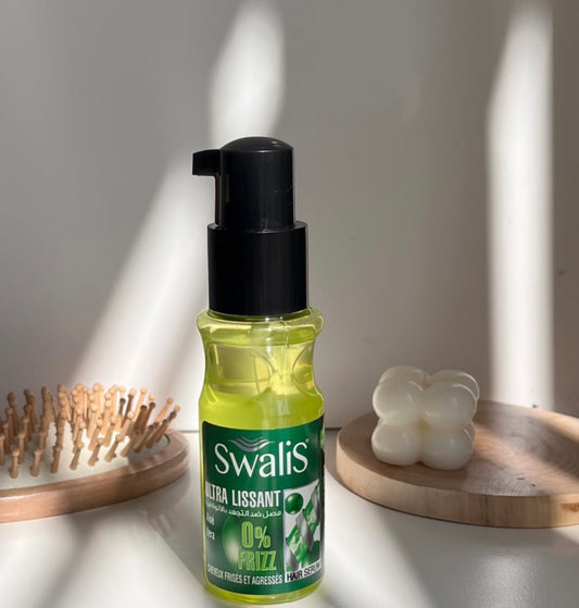 Swalis Sérum Ultra Lissante Argan 0% Frizz Cheveux Secs Et Abîmés Aloé Vera