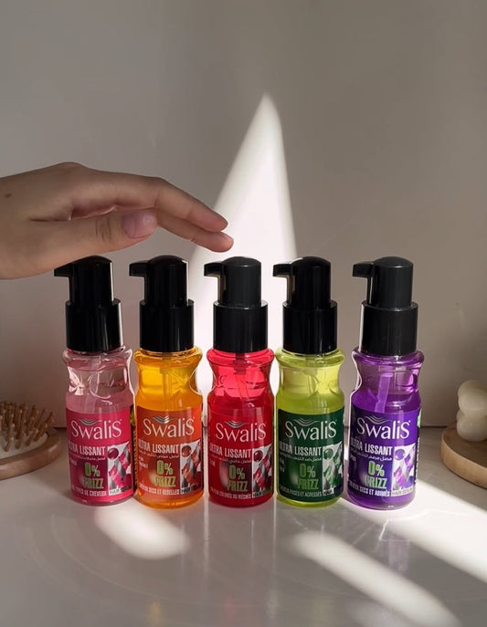 Swalis Sérum Ultra Lissante Argan 0% Frizz Cheveux Secs Et Abîmés Aloé Vera